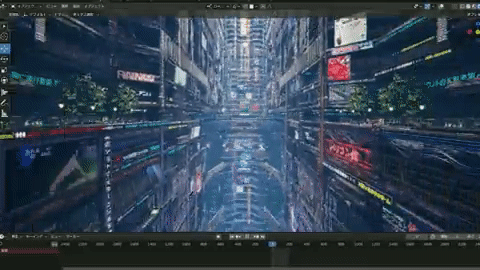 3D Cyberpunk City For Blender