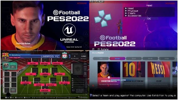 eFootball PES 2022 PPSSPP LITE BETA English Version