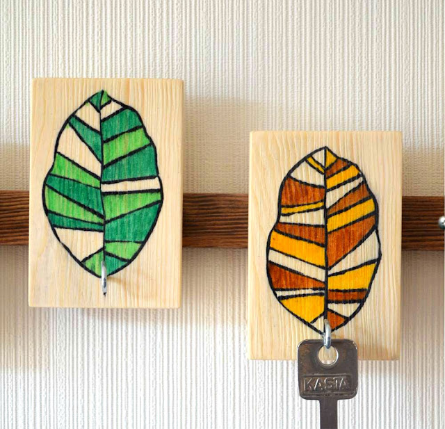 wood key holder