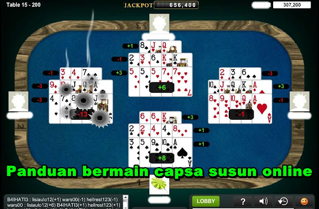 Panduan bermain capsa susun online