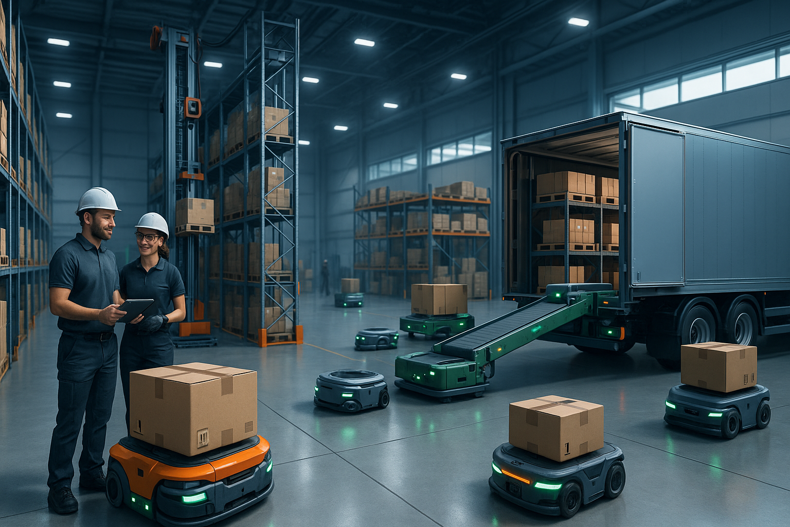 Logistics Robots for Warehouse Management