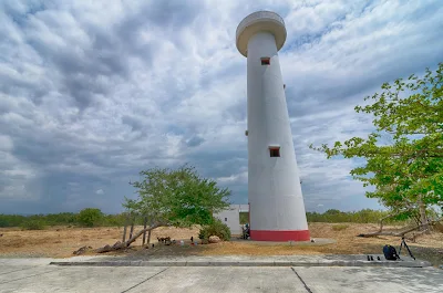 Hot Summer Cool White Beach Coastal Light House