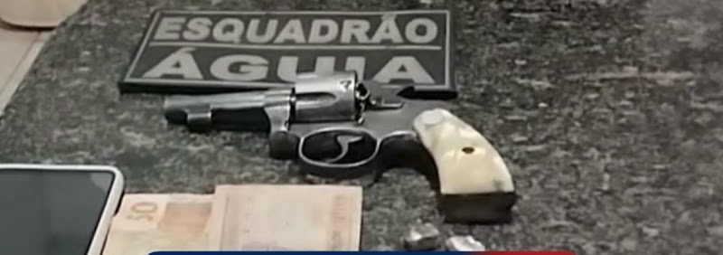 Polícia apreende arma e droga durante abordagem em Trizidela do Vale