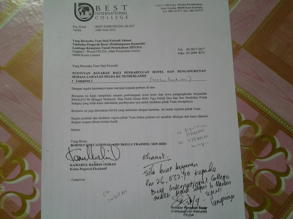 Surat Rasmi Felda Surat R