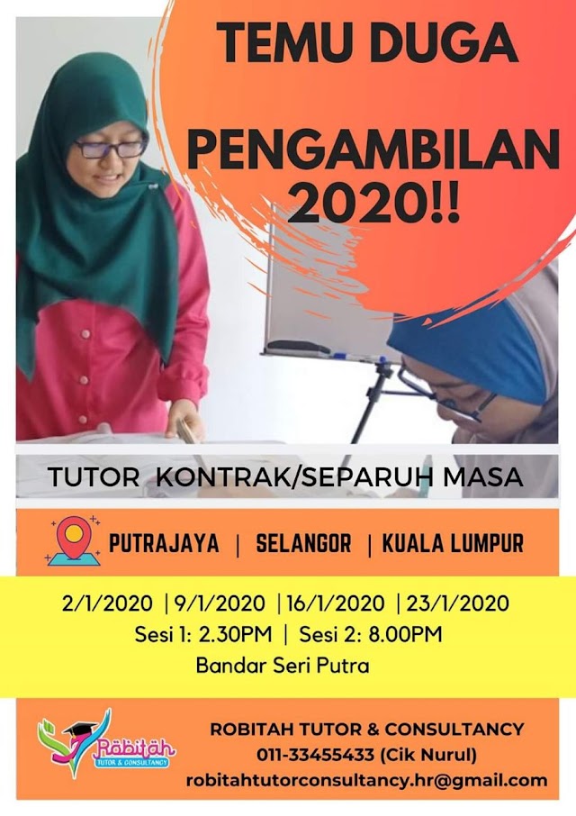 Temuduga terbuka tutor putrajaya