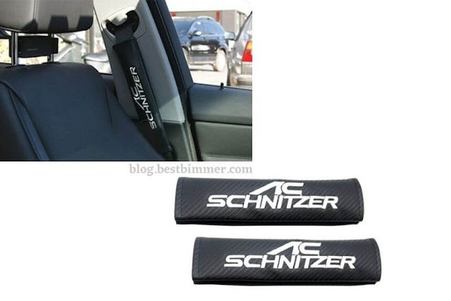 Seat Belt Cover Logo AC SCHNITZER (ACS) - Motif Carbon