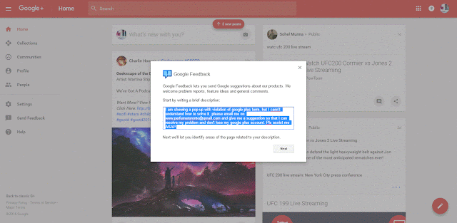 google plus support