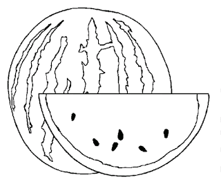 Sketsa Gambar Watermelon