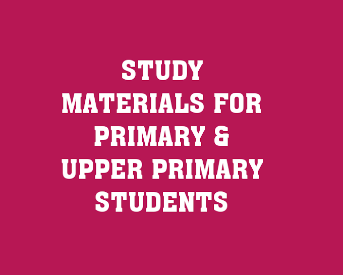 PRIMARY & UPPER PRIMARY STUDY MATERIALS