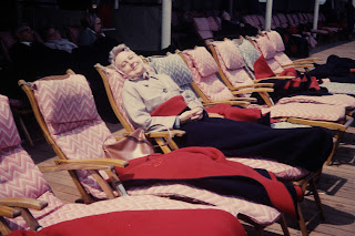 Mary aboard the Queen Elizabeth