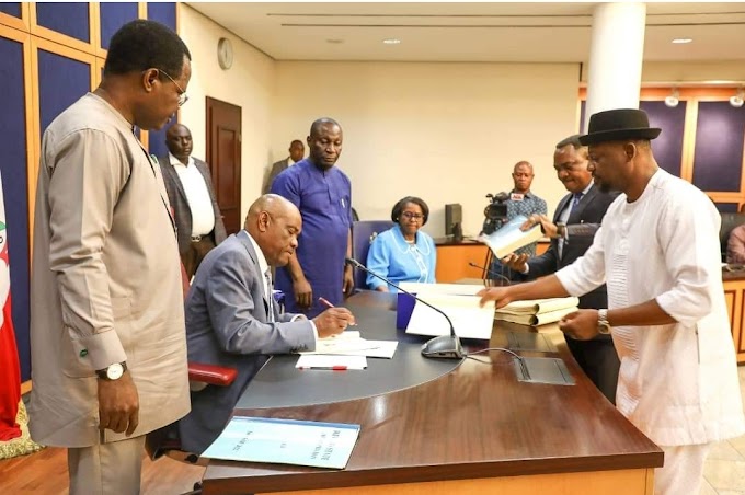 Governor Nyesom Wike signs 555.6 Billion Naira 2023 Appropriation Bill to law