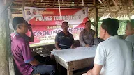 Bhabinkamtibmas Polres Tebing Tinggi Cooling System dan Berikan Himbauan Kamtibmas