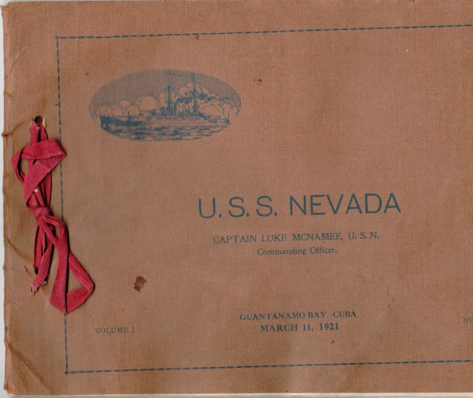 USS Nevada Fifth Anniversary March 11, 1921 souvenir booklet