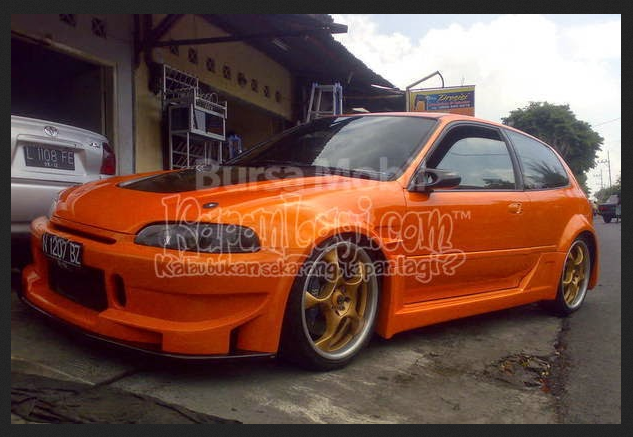 modifikasi Sedan Honda Civic Full Airbrush