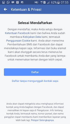 cara mendaftar facebook dengan cepat