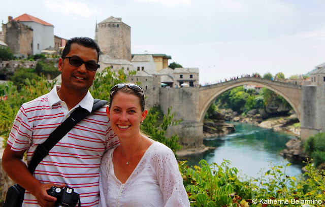 View of Stari Most from Koski Mehmed-Pasha Mosque, Mostar, Bosnia and Herzegovina