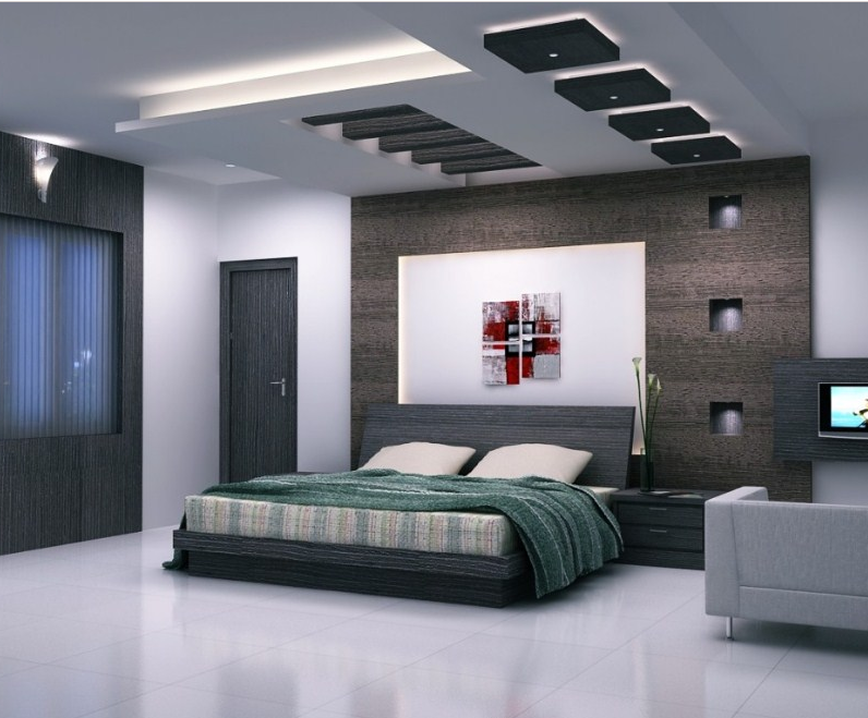 Desain Plafon Kamar  Tidur  Modern dan Cantik Serta Mewah 