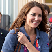 Kate Middleton let out a laugh as she hung out at the Olympics in London . (aaa)