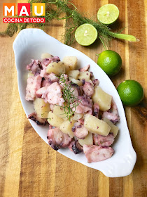 ensalada pulpo con papa limon facil verano cuaresma