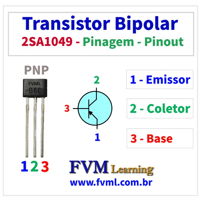Datasheet-Pinagem-Pinout-transistor-PNP-2SA1049-Características-Substituição-fvml