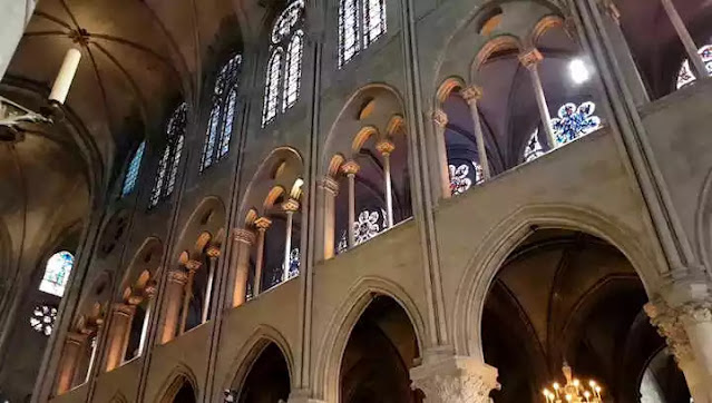 interior de la catedral de Notre-Dame de París