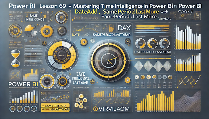 Lesson 69 Mastering Time Intelligence in Power BI: DateAdd, SamePeriodLastYear & More