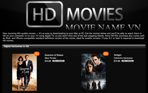 Hướng dẫn chọn phim theo chất lượng DVDRip HDRip m-HD m720p