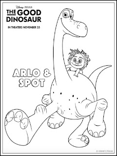 Desenhos do Good Dinosaur para Colorir