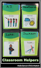 photo of: Classroom Helper Jobs with Pictures for Job Assignments