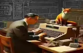 a raposa e o engenheiro programando