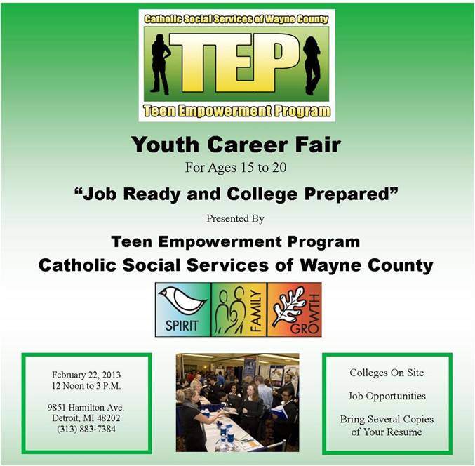 Career & Summer Employment Fair for Youth Ages 15 to 20, 2/22 Noon ...
