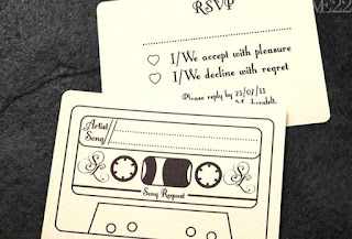 music wedding invitation idea