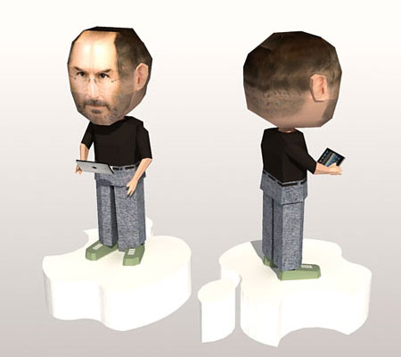 Steve Jobs Paper Model