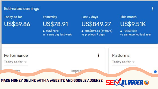 Make Money Online With A Website and Google Adsense