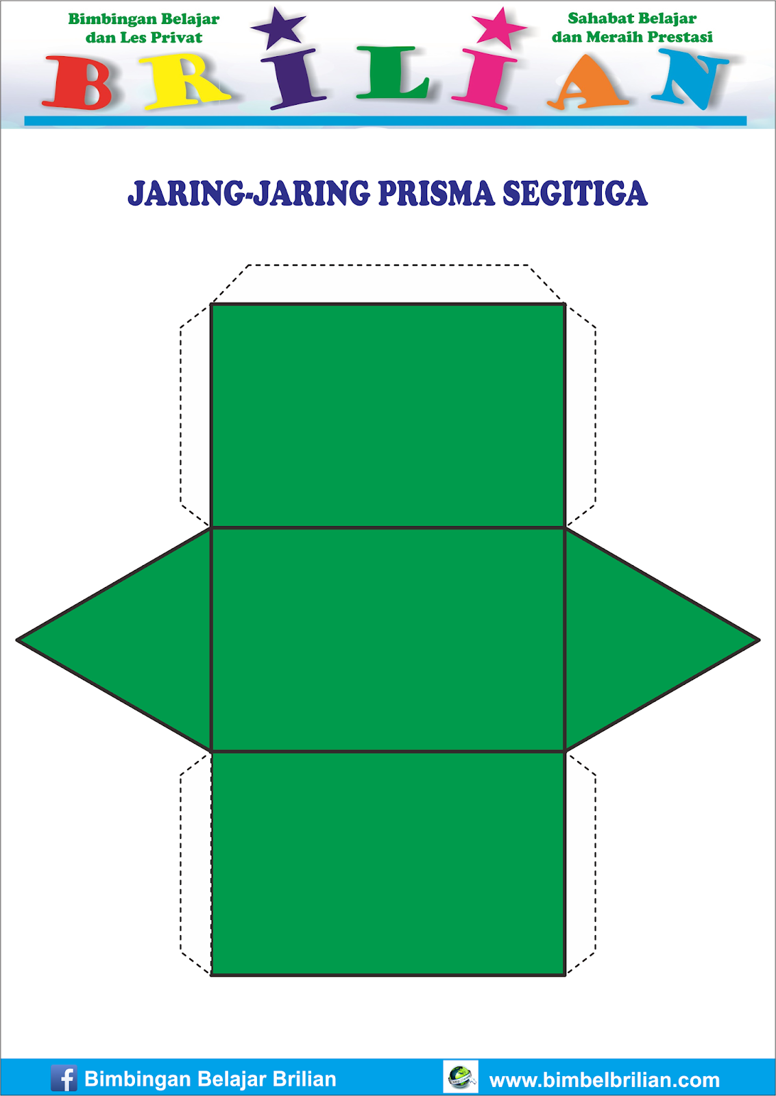 Kumpulan Jaring Jaring Bangun Ruang Yang Bisa Dipotong 