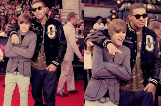 Justin bieber with celebrity in the red carpet