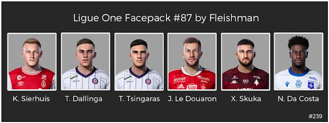 Ligue 1 Facepack #87 For eFootball PES 2021
