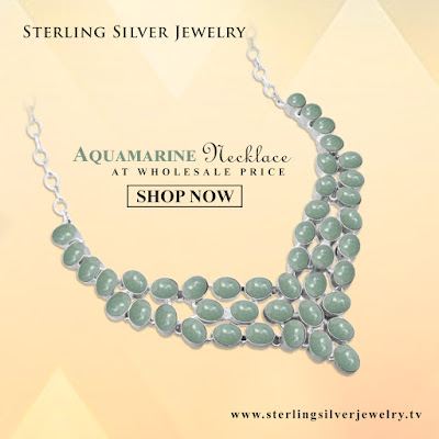 aquamarine necklaces wholesale