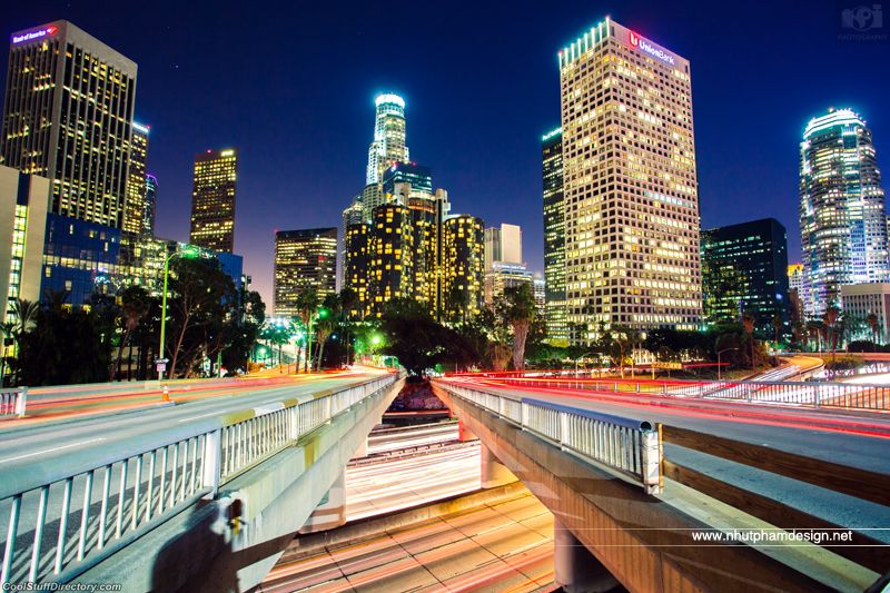 22. Me and Downtown Los Angeles at Night! by Nhut Pham