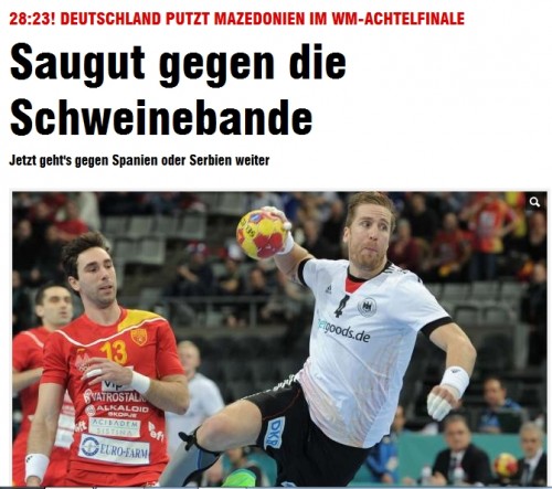 Skandal - Heinevetter nennt Makedoniens Handballteam 'Schweinebande'