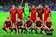 SELECCIÓN DE GALES - Temporada 2014-15 - Chester, Ben Davies, Hennessey, Ashley Williams, Simon Church y Ledley; Gunter, Gareth Bale, Neil Taylor, Andy King y Jonathan Williams - GALES 0 BOSNIA-HERZEGOVINA 0 - 10/10/2014 - Eurocopa 2016, clasificación - Cardiff, Gales, Reino Unido, Millennium Stadium