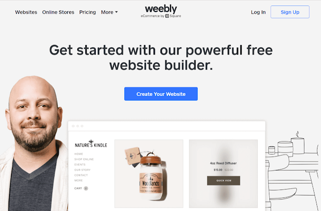 التسجيل في موقع weebly لانشاء مواقع ويب