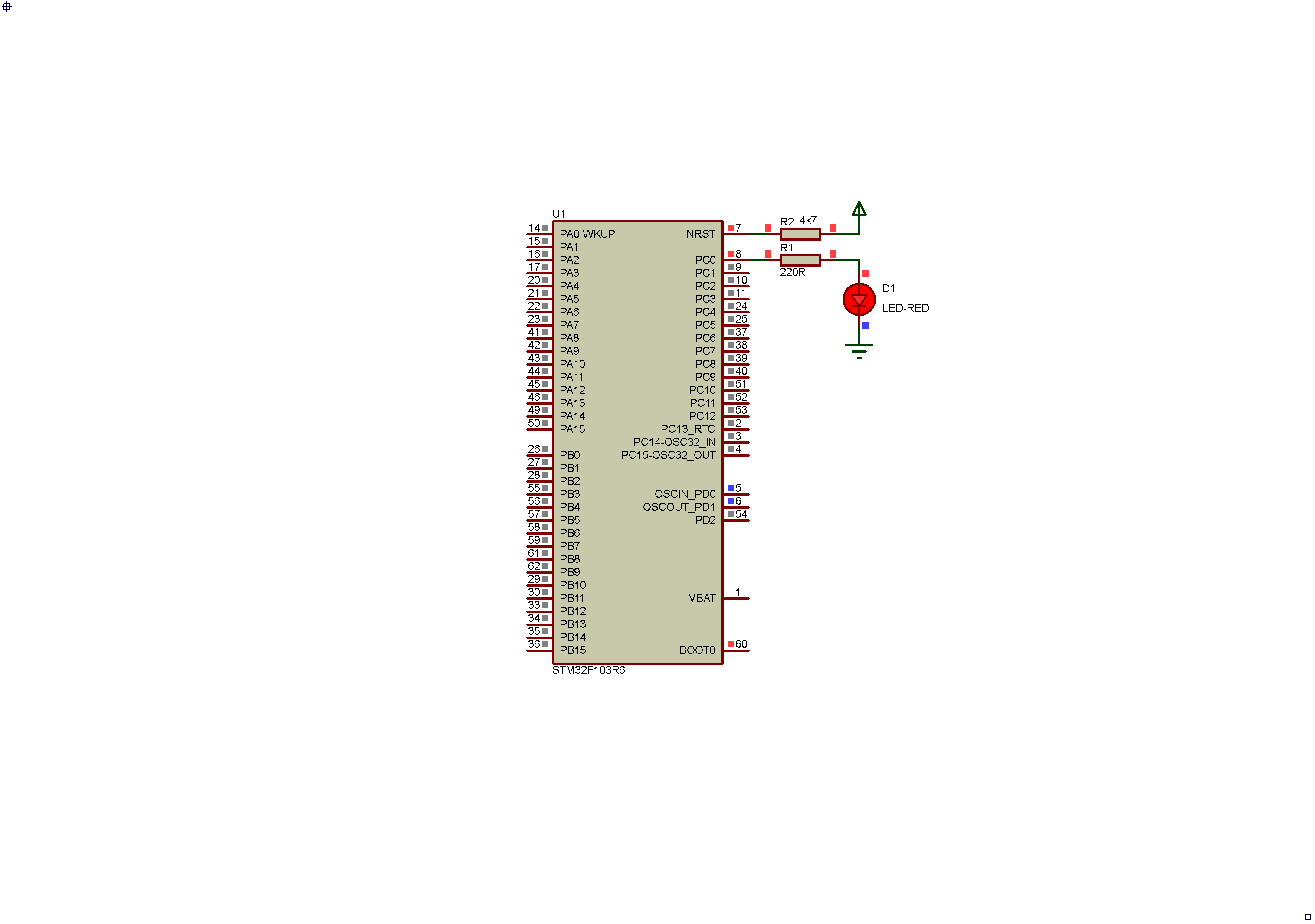 LED Blinking With STM32F103R6 Using SysTick