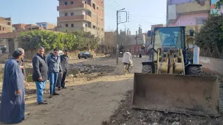 رئيس مدينة أشمون يقود حملة نظافة مكبرة بأبو رقبة