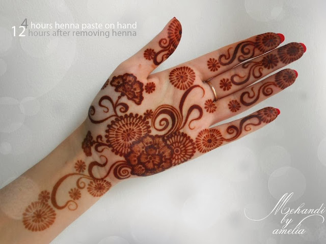 Amelia Mehndi Designs 2013 for Young Girls