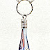Your daily dose of pretty: Blue & orange twist drop necklace by (SF)2: glass + metal design on Supermarket