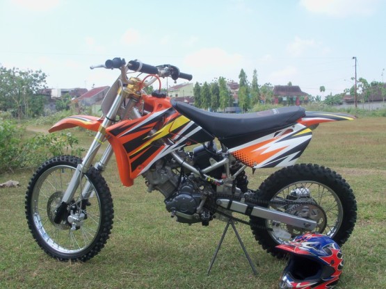  Modif Rangka Jupiter MX Jadi Motor Trail Grasstrack Trabas 