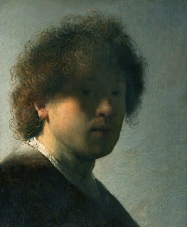 Self portrait at an early age Rembrandt