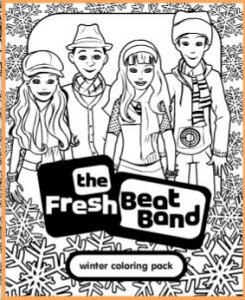 Fresh Beat Band Winter Coloring Pack Printable