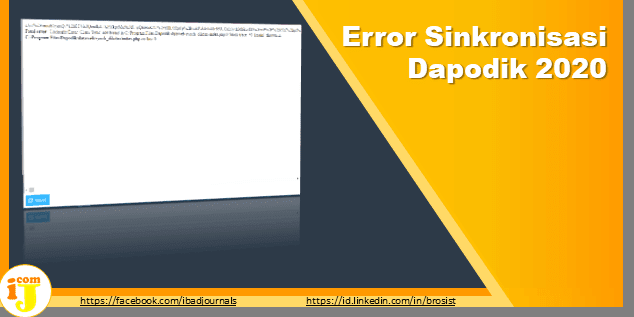✮✮✮Error Sinkronisasi Dapodik 2020